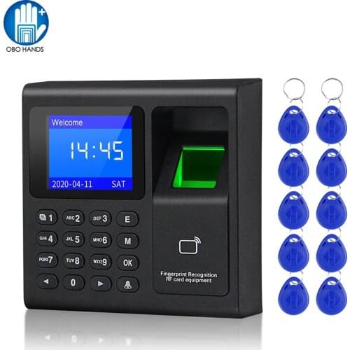 1.8inch Biometric Fingerprint Time Attendance System Clock Recorder Recording Device Electronic Machine F30