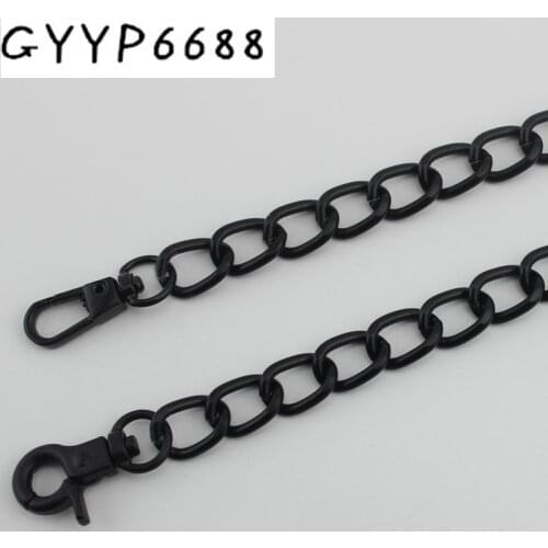 1pcs 10pcs 11mm Dark black High quality chain for making bolsas handbag strap bag parts bag metal handles shoulder straps chains