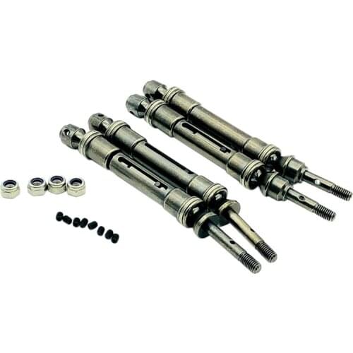 FBIL-Front & Rear Metal Drive Shaft 115mm 140mm for Traxxas Slash 4X4 Slash Rustler VXL Stampede 4X4 VXL 1/10 RC Car