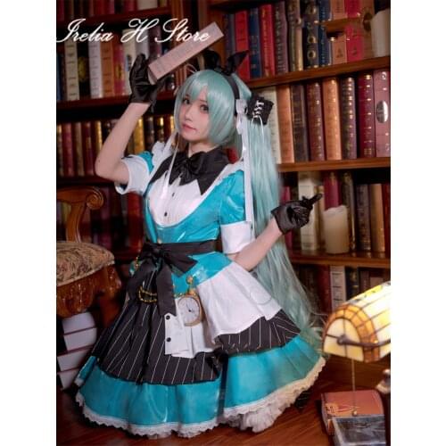 {pre-sale}Alice Miku Cosplay Costume Lovely Lolita dress female 2021 Party maid dress female