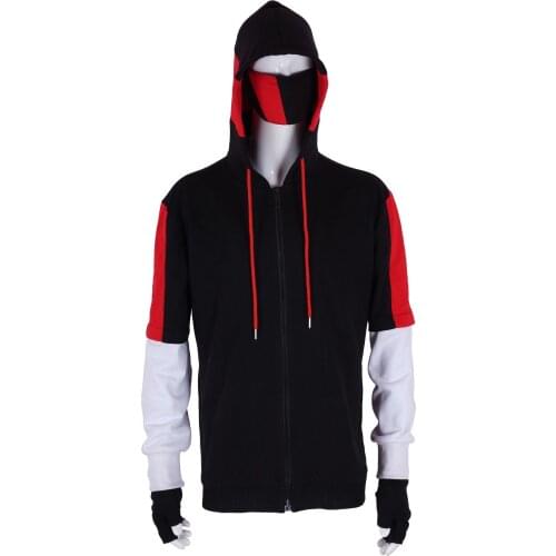 Adult Game Ikonik Skin Cosplay Costume Hoodies Zipper Jacket Face Mask Glove Sets Halloween Costume