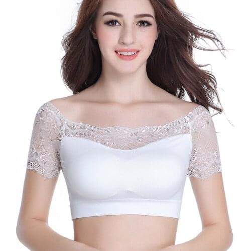 Summer Top Camis Women Sexy Tank Tops Short Sleeve Crop Tops Blouses 2020 New Fashion Sexy Crop Top Women Lace Wrap Short Vest