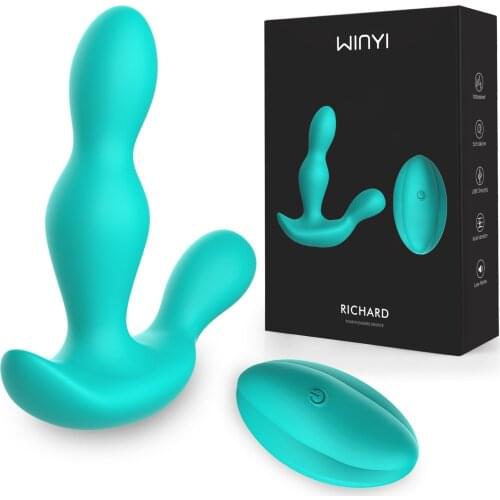 Prostate Massager Butt Plug Male Wireless Remote Control Silicone Vibration Delayed Plug Adult Supplies Anal Plug L1
