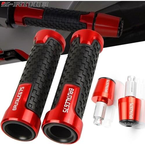 Motorcycles Accessories 22MM Handlebar Hand Grips Handle Bar Ends Cap Plug FOR MV AGUSTA BRUTALE 675 BRutale675 2014 2015 2016