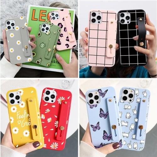 Soft TPU Case For Samsung A32 A52 A72 S21 S20 Ultra A50 A20e A30 A21s A40 A50s A71 A70 A20 S10 S10e S9 Plus Wrist Strap Case Bag