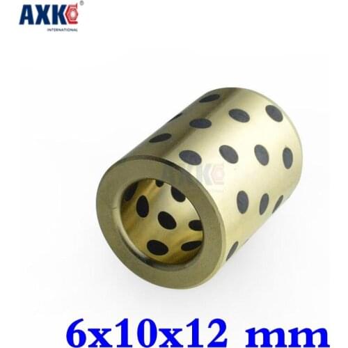 2019 New Limited Brass Thrust Bearing Axk 6x10x12 Mm Linear Graphite Copper Set Bearing Bushing Oil Self-lubricating Jdb