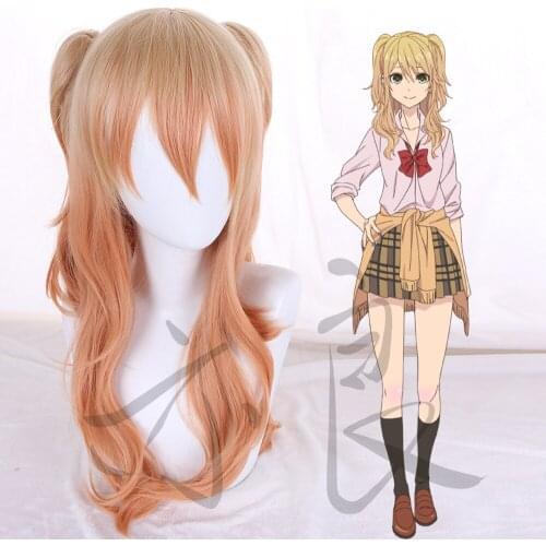Tokyo Anime Citrus Aihara Yuzu cosplay wig with 2 ponytails Aihara Yuzu yellow hair cosplay wig costumes