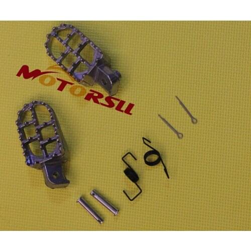 Foot Pegs Pedals Rests For XR50 CRF50 XR70 CRF70 SSR Coolster Thumpstar KLX 110 Yamaha PW50 80 TT-R50E TT-R90E