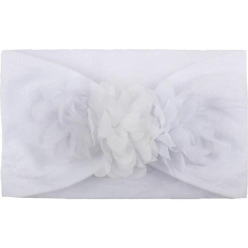 Hot Childrens Chiffon Flower Baby Baby Hairband Bandage Turban Super Soft Nylon Hair Hand Cute Princess Hair Accessories