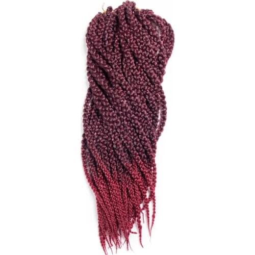 Qp Hair 3D Cubic Twist Crochet Braids Ombre 22" 120g/pack Ombre Crochet Braid Hair Extensions synthetic High Temperature Hair