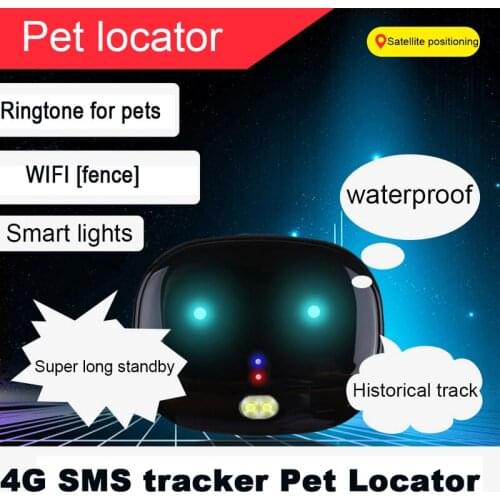 4G Network Full Net-com Voice SMS Monitor Pet Locator RF-V43 Tracking Device for Pet Real Time Tracking 4G LTE+3G WCDMA+2G GSM