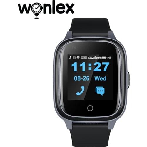 Wonlex Smart Watches Elderly Fall-Down Alarm 4G Video Call KT17S Aged Heart Rate & Blood Pressure Measure GPS Anti-lost Locator