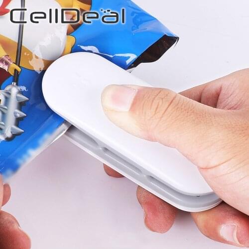 Kitchen Package Sealing Machines Vacuum Resealer Household Portable Sealing Clip Mini Heat Sealer for Snacks Bags Plastic
