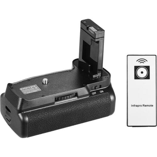 Andoer Vertical Battery Grip Holder for Nikon D5300 D3300 D3200 D3100 DSLR Camera EN-EL 14 Battery Powered IR Remote Control