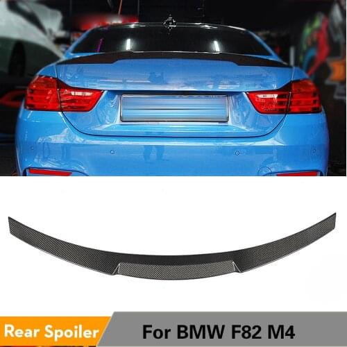 Rear Trunk Spoiler for BMW 4 Series F32 Base M Sport F82 M4 Coupe 2014 - 2019 Carbon Fiber Rear Trunk Lip Boot Lip Wing Spoiler
