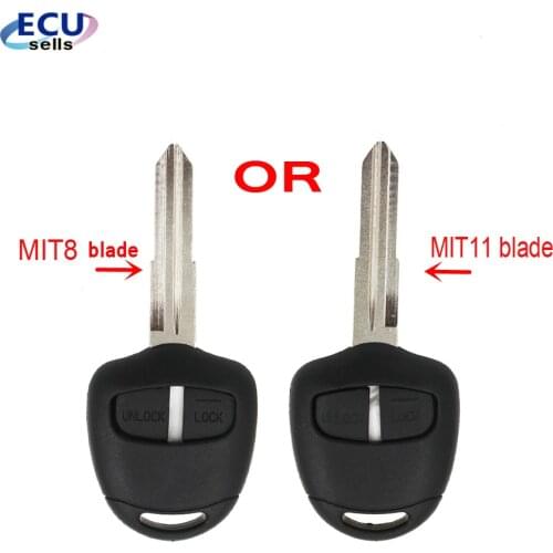 2 buttons REPLACEMENT Remote Key Shell for For Mitsubishi Lancer EX Evolution Grandis Outlander MIT11/MIT8 Blade optional
