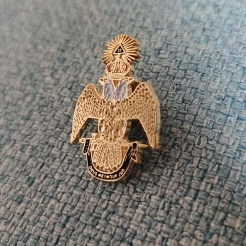 1pcs Freemason 33rd Degree Lapel Pin badge