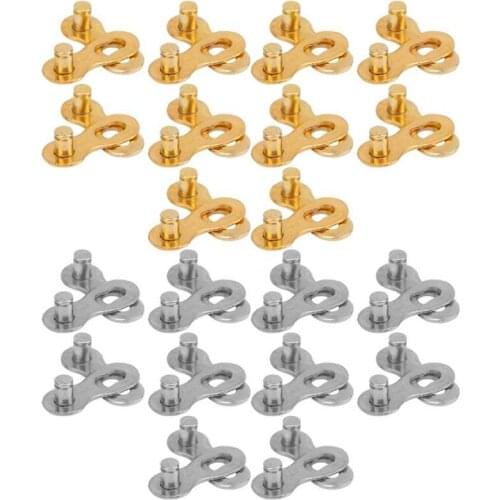 10 Pairs Bicycle Chain Link Connector Joints Magic Buttons 9/10/11 Speed Mountain Bike Speed Quick Master Links Bicycle Parts