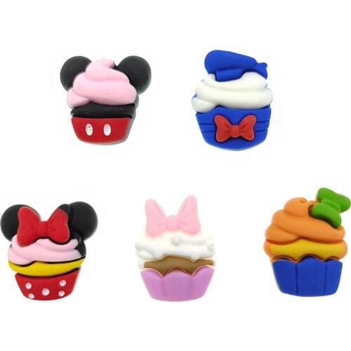 10pcs/lot New arrival kawaii simulation cartoon food icecream for Girls DIY hair bow Accessories resin cabochons ornaments