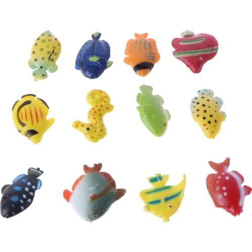 12x Simulation Fish Model Educational Toys Party Favors for Kids Children Gifts