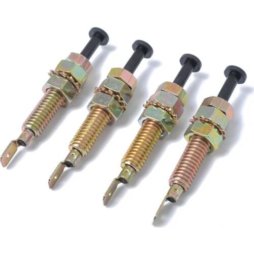 2/4pcs Car Hood Pin Switche Universal Engine Car Auto Trunk Bonnet Door Jamb Pin Switch Adjustable Bonnet Alarm Light Hood Screw