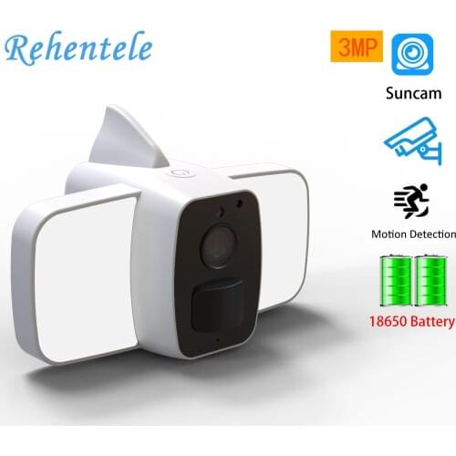 3MP WiFi Floodlight Camera Outdoor Two-way Audio Smart Home Night Version CCTV Security Surveillance Low Power Battery Camera