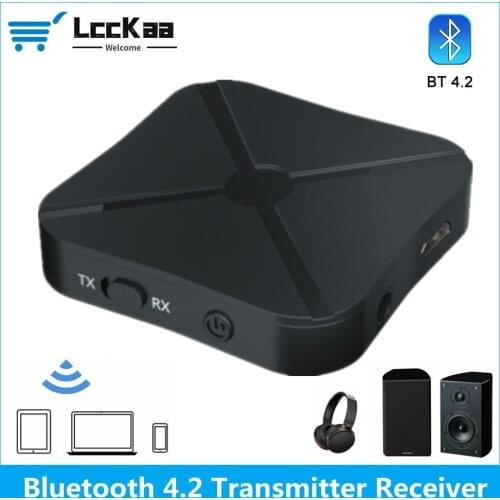 KN319 2 IN 1 Bluetooth 4.2 Audio Receiver Transmitter Music Stereo Wireless Adapter With RCA 3.5MM AUX Jack For Car Home TV MP3