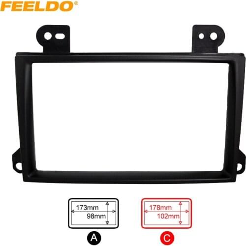 FEELDO 2DIN Car Refitting Radio Stereo DVD Frame Fascia Dash Panel Installation Kits For MAZDA MPV(2002~2007) #AM2071