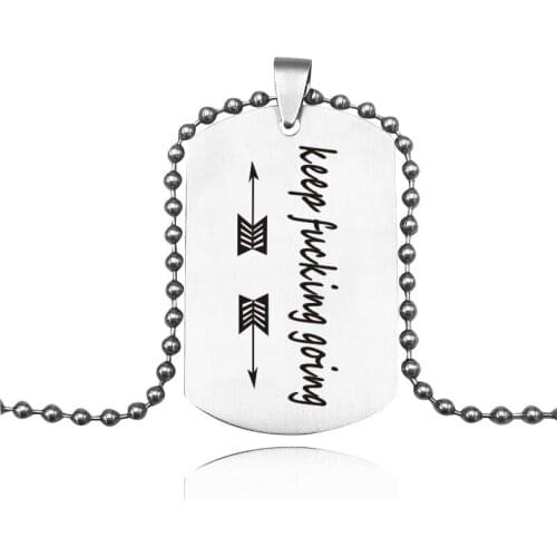 Long Necklace Stainless Steel Necklace Gold Cuff Bracelet Keep & Going Jewelry Gril Accessories YLQ6424