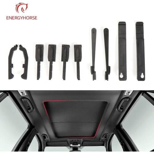 For BMW X5 New Black Car Sunroof Sun Visor Repair Kit Sunroof Curtain Fixing Buckle For E70 F15 54107198762