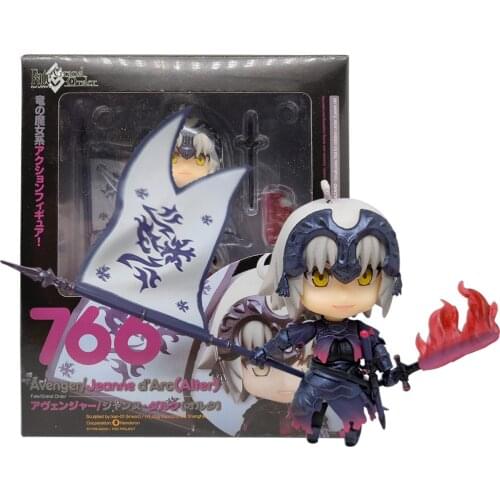 Fate Stay Night Q Version Saber Apocryphe Jeanned'arc Joan Of Arc With Flag Japanese Anime Figures Action Toy Figures Pvc Model