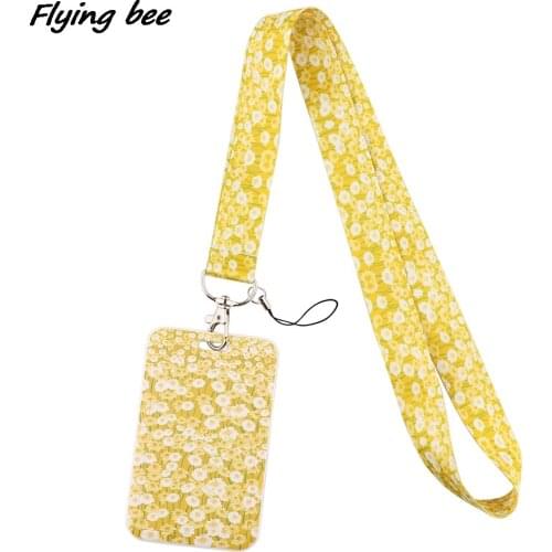Flyingbee X1889 Daisy Lanyard For Key Neck Strap Lanyard Card ID Badge Holder Key Chain Key Holder Hang Rope Key Rings Gifts