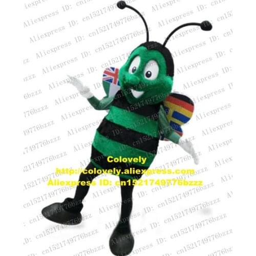 Bee Honeybee Fly Mosca Insect Mascot Costume Adult Cartoon Character Outfit Suit Organize An Activity Trade Show Fair zz7066