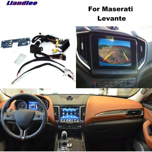 Liandlee Parking Camera Interface Reverse Back Up Park Camera Kits For Maserati Lvante Original Display Upgraded