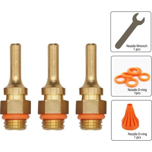 2.0x38mm 3.0x38mm Large Diameter Copper Nozzle Hot Melt Glue Gun Nozzle with Prevention Gum Cover, Glue Gun Spare Part,1 pcs/lot