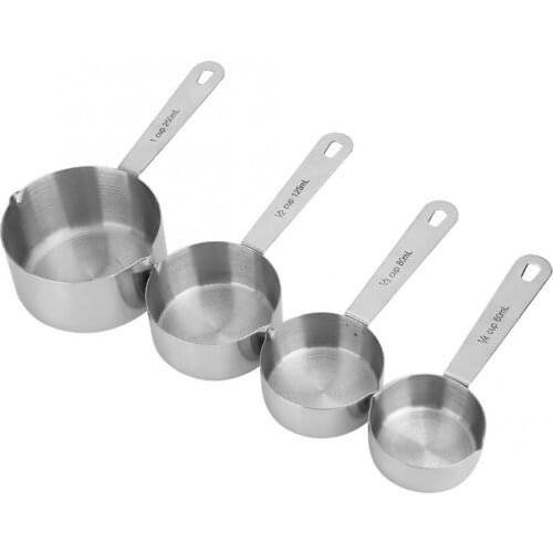 Measuring Spoon 4Pcs/set Stainless Steel Measuring Cups Spoons Tableware Kitchen Baking Tools Measuring Cup Measuring Spoon