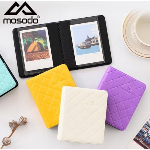 Mosodo Photo Album Book Polaroid Standard 3 Inch Photocard Holder Mini Album Macaron Colorful Collect Books Kids Photo Album