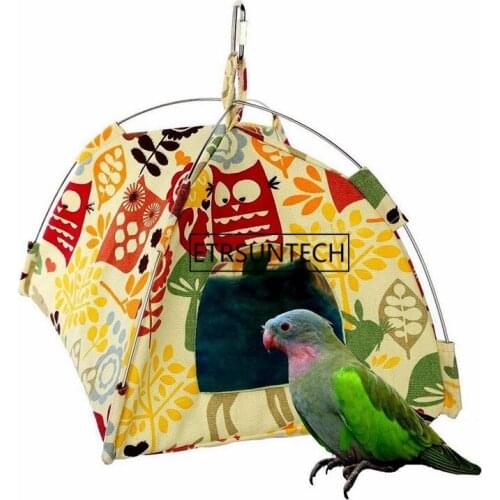50pcs Cage Hammock Hanging Nests Bed Pet Hamster Bird Nest Parrot Tent Bed Lodge Tent House Pet