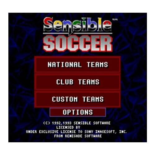 Sensible Soccer - International Edition 16 bit Big Gray Game Card For NTSC Game Player Drop Shipping