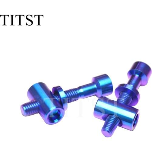 TITST Bicycle Screws M5x30mm Seat Post Bolts Titanium Alloy Seatpost Fixing Bolt Bike Parts Bicycle Repair （ One Lot = 2PCS) )