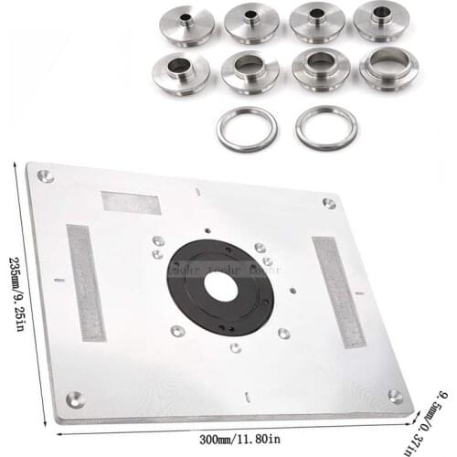 Electric wood milling Universal Flip Plate Engraving Machine Aluminum Router Table Plate Woodworking DIY tools