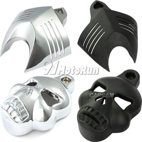 Universal Motorcycle V-shield Horn Cover For Harley Sportster XL 883 1200 X48 Softail Dyna Glide Big Twin Electra Road King