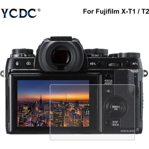 LCD Guard Film For Fujifilm X-T1 / T2 Camera 2.5D 0.3mm 9H Surface Hardness Tempered Glass Curved Edges Protector