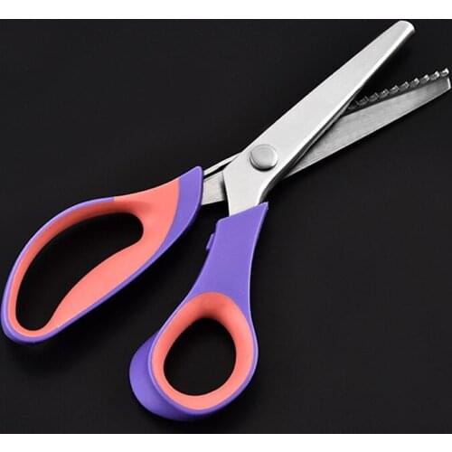 Zig Zag Cutting Scissors For Dressmaker Scissors Sewing Tailor Scissors Pinking Shears Leather Cut Craft Fabric Textile DENIM