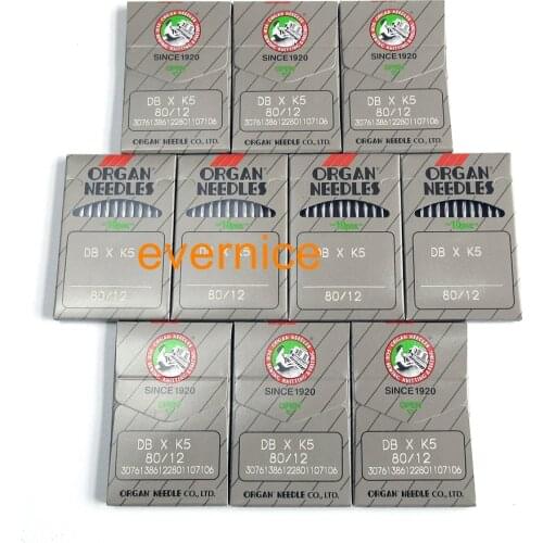 100 ORGAN DBXK5, DB-K5 Round Shank Needles for TAJIMA BRUDAN ZSK Embroidery Machine please choose your wanted size