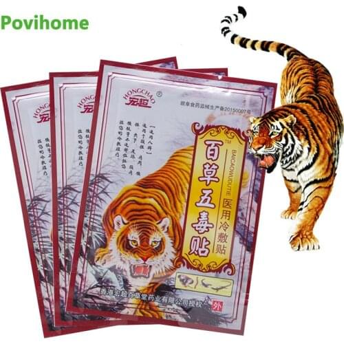 16Pcs Tiger Balm Analgesic Patch Knee Joint Muscle Strain Pain Relief Stickers Rheumatoid Arthritis Treatment Medical Plaster
