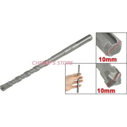 Gray 10mm Width Cross Tip SDS Plus Shank Concrete Hammer Drill Bit 3pcs