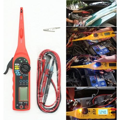 Car Digital Screen Electric Automotive Circuit Tester Multimeter Lamp Car Repair Automotive Electrical Multimeter