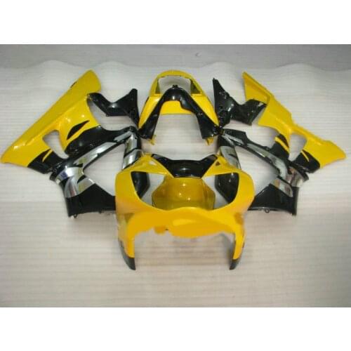 Free screws+ Injection mold Fairing Kit for pe CBR900RR 929 00 01 Yellow black CBR 900RR 2000 2001 CBR900 ABS Fairing ST66