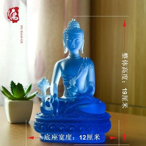 Wholesale Buddhist supplies # Buddhism Buddha crystal the Medicine Buddha# Bless family Safety and health efficacious Protection